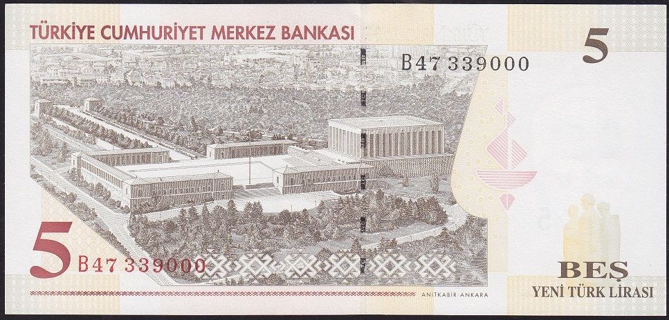 8.Emisyon 5 YTL B47 339000 Çil