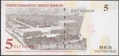 8.Emisyon 5 YTL B47 339000 Çil