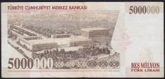 7.Emisyon 5 000 000 Lira J85 552249 Çok Temiz