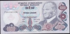 6.EMİSYON 3.TERTİP 1000 LİRA F48 042236 ÇİLALTI ÇİL