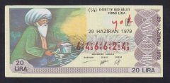 1979 29 HAZİRAN ÇEYREK BİLET