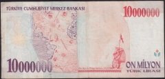 7.Emisyon 10 000 000 Lira E84 849877 Çok Temiz