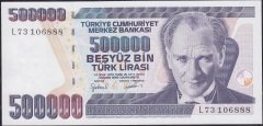 7.Emisyon 4.Tertip 500000 Lira L73 106888 Çilaltı Çil