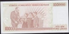 7.Emisyon 3.Tertip 100000 Lira I85 884854 Çilaltı