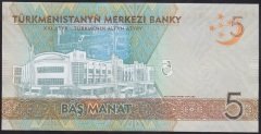 TÜRKMENİSTAN 5 MANAT 2017 ÇİL HATIRA