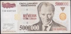 7.Emisyon 5000000 Lira I39 443710 Çok Çok Temiz+