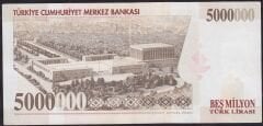 7.Emisyon 5000000 Lira I39 443710 Çok Çok Temiz+