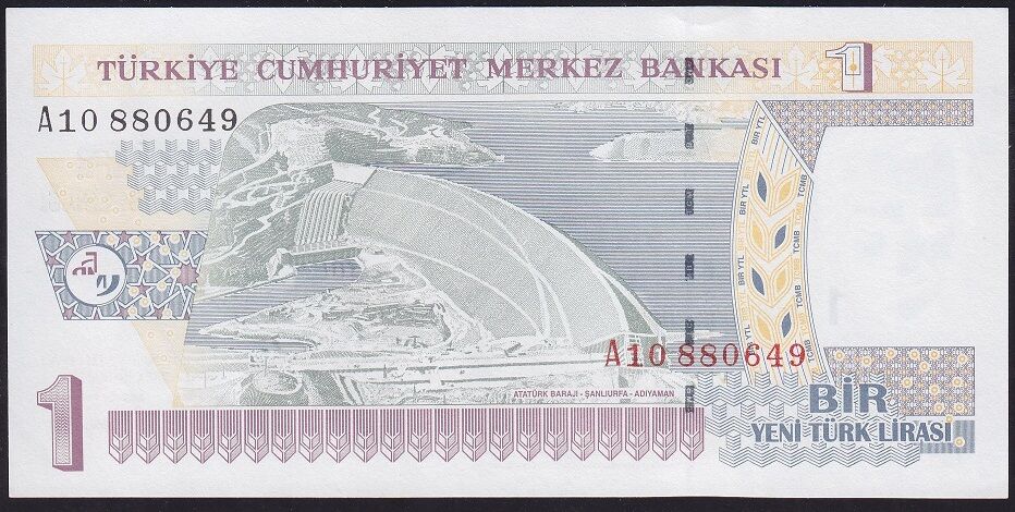 8.Emisyon 1 YTL A10 880649 Çilaltı Çil