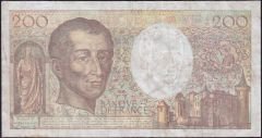 Fransa 200 Frank 1992 Çok Temiz