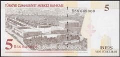 8.Emisyon 5 YTL B56 648000 Çil