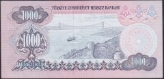 6.EMİSYON 3.TERTİP 1000 LİRA F34 827354 ÇİLALTI