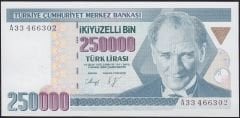 7.Emisyon 1.Tertip 250000 Lira A33 466302 Çil