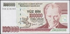 7.Emisyon 3.Tertip 100000 Lira I84 124285 Çilaltı Çil