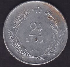 1976 Yılı 2.5 Lira Düz