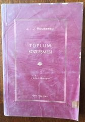 TOPLUM SÖZLEŞMESİ  J. J. ROUSSEAU - ÇEV.VEDAT GÜNYOL  - ÇAN YAY. 1965