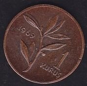 1969 Yılı 1 Kuruş