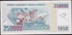 7.Emisyon 2.Tertip 250000 Lira E02 624608 Çok Temiz