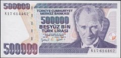 7.Emisyon 4.Tertip 500000 Lira K17 614462 Çilaltı Çil