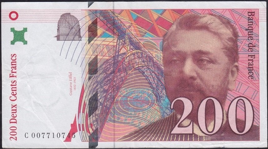 Fransa 200 Frank 1996 Çok Çok Temiz +