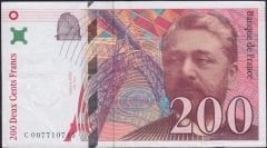 Fransa 200 Frank 1996 Çok Çok Temiz +