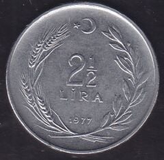 1977 Yılı 2.5 Lira Düz