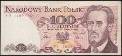 Polonya 100 Zloty 1986 Çok Temiz