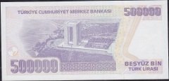 7.Emisyon 4.Tertip 500000 Lira J85 934551 Çil