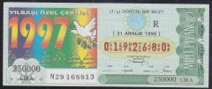 1996 31 ARALIK ÇEYREK BİLET R SERİSİ
