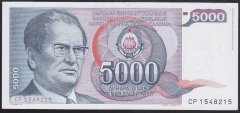 YUGOSLAVYA 5000 DİNAR 1985 ÇÇT + eski kağıt para değerleri