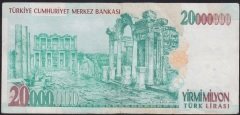 7.EMİSYON 20 000 000 LİRA E77 430488 TEMİZ