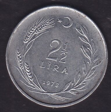 1978 Yılı 2.5 Lira Düz