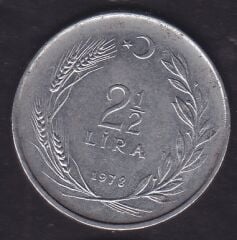 1978 Yılı 2.5 Lira Düz