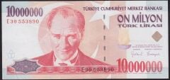 7.Emisyon 10000000 Lira E30 553890 Çok Çok Temiz
