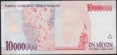 7.Emisyon 10000000 Lira E30 553890 Çok Çok Temiz