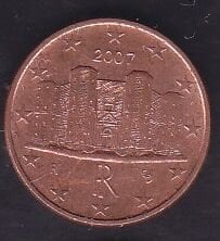Avrupa Birliği 1 Euro Cent 2007 İtalya