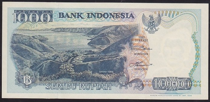 Endonezya 1000 Rupiah 1992 / 1998 ÇİL Pick 129g