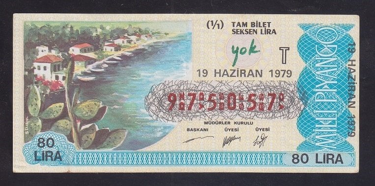 1979 19 HAZİRAN TAM BİLET