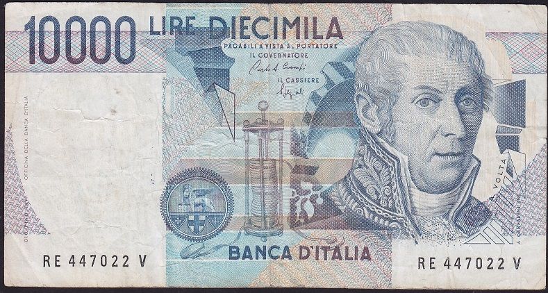 İtalya 10000 Lire 1984 Çok Temiz