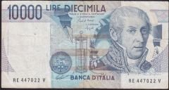 İtalya 10000 Lire 1984 Çok Temiz