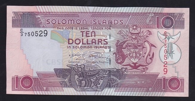 Solomon İsland 10 Dolar 2006 Çil Pick 27
