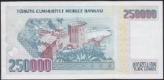 7.Emisyon 1.Tertip 250000 Lira D08 977430 Çok Temiz+