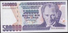 7.Emisyon 4.Tertip 500000 Lira H68 606660 Çil