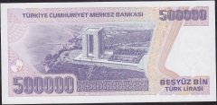 7.Emisyon 4.Tertip 500000 Lira H68 606660 Çil