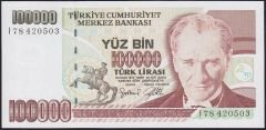 7.Emisyon 3.Tertip 100000 Lira I78 420503 Çilaltı Çil