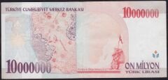 7.Emisyon 10000000 Lira B41 645407 Çok Temiz+