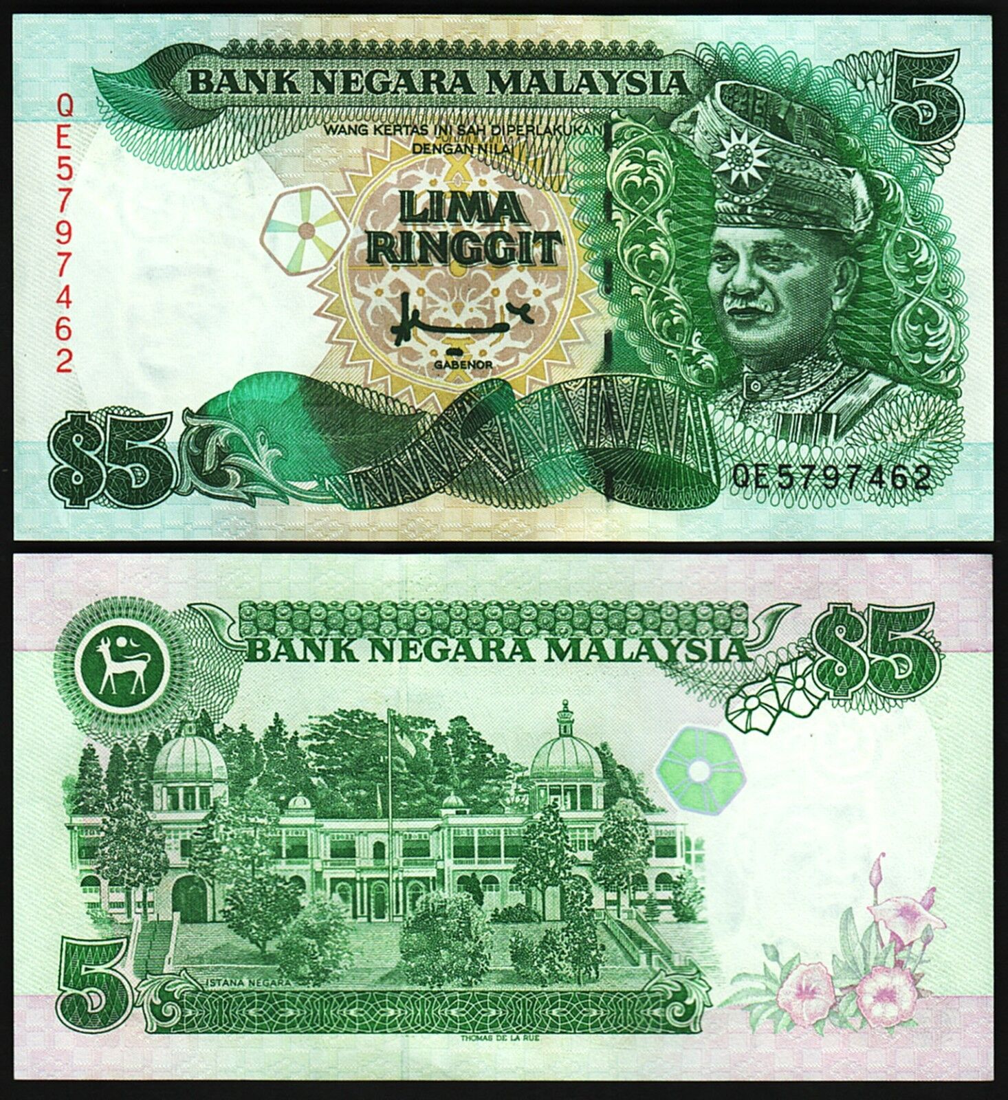 Malezya 5 Ringgit 1995 Çil Pick 35A