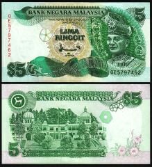 Malezya 5 Ringgit 1995 Çil Pick 35A