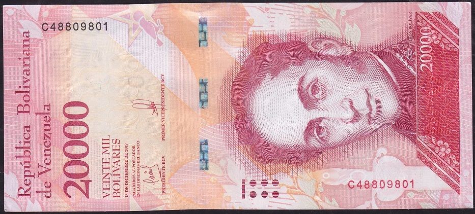 Venezuela 20000 Bolivar 2017 Çil Pick 99