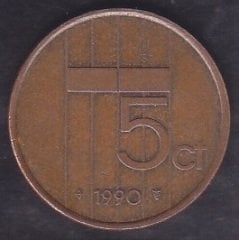 Hollanda 5 Cent 1990