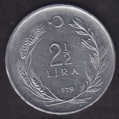 1979 Yılı 2.5 Lira Ters